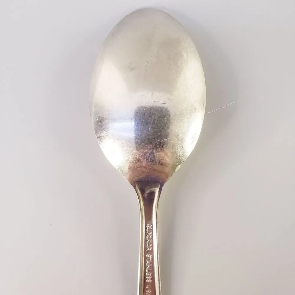 Superior Night Sky Teaspoon Replacement Atomic Star Burst Stainless USA VTG